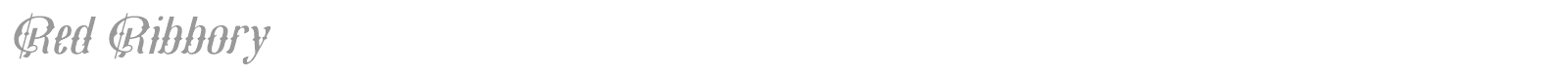 Red Ribbory font preview
